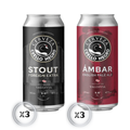 Cuello Negro — Cerveza Stout y Ambar | Pack 6x Lata 470ml