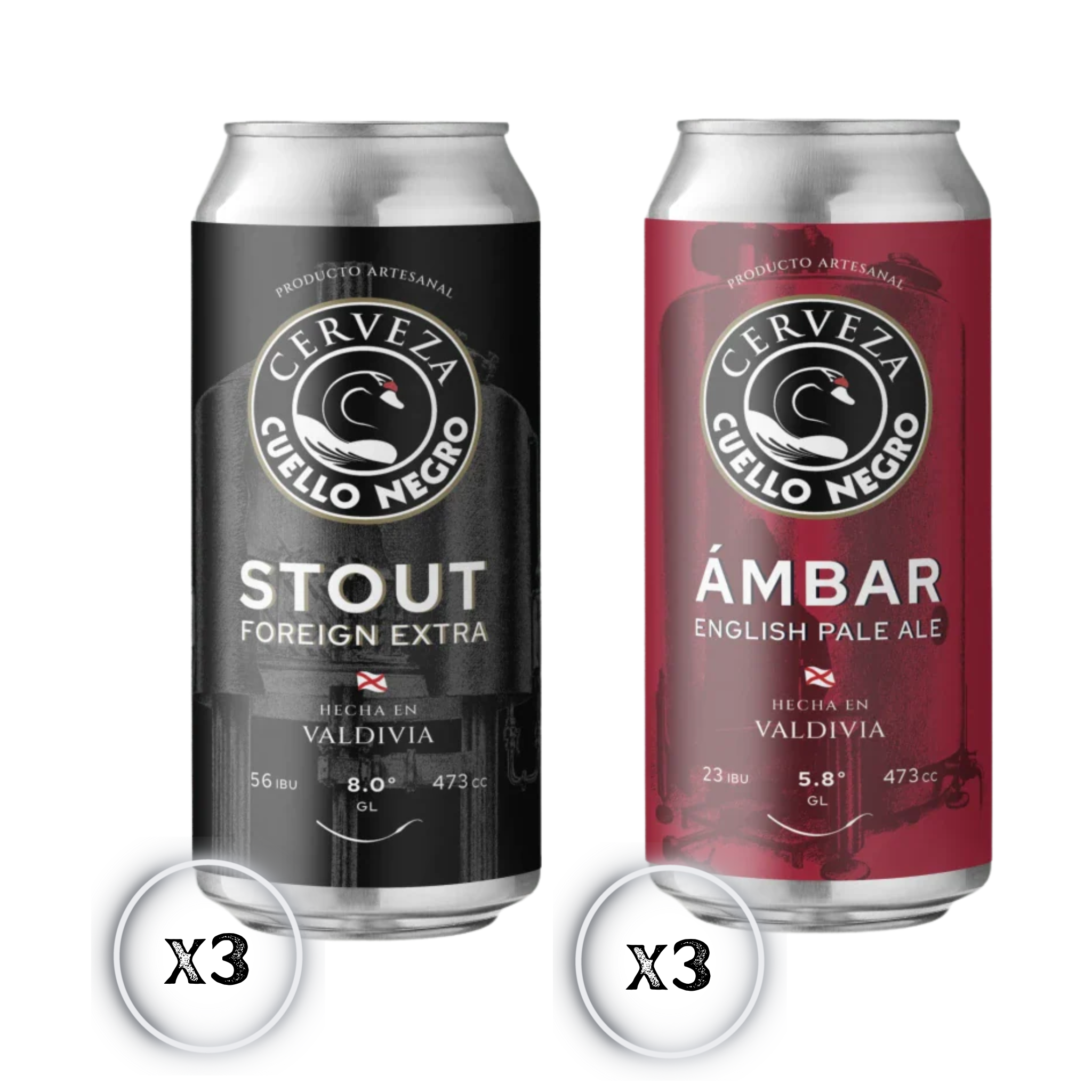 Cuello Negro — Cerveza Stout | Pack 6x Lata 470ml