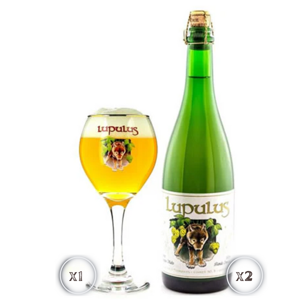 Pack 2x Lupulus Blonde 8,5% 750ml + Copa Original Lupulus