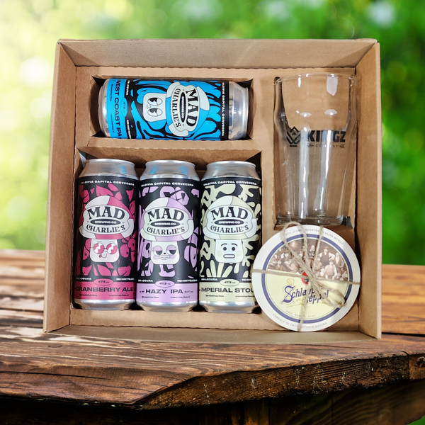 Caja Regalo Mad Charlies 4x473ml + Pinta Kingz 563ml