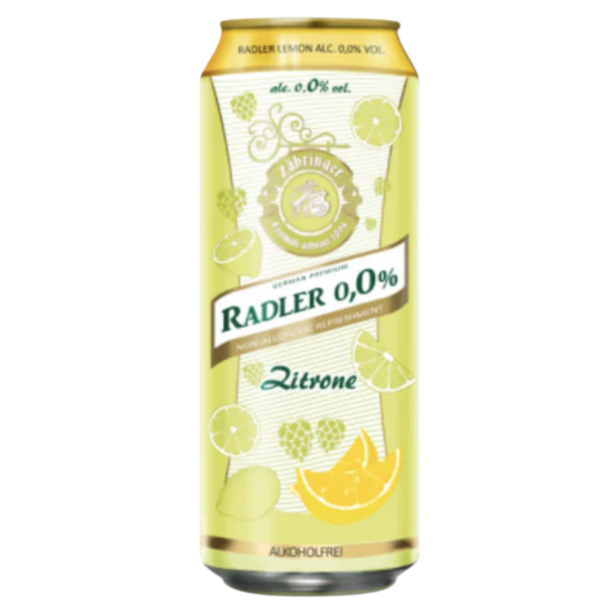 Zähringer Lemon sin alcohol — Cerveza 0% | Lata 500ml