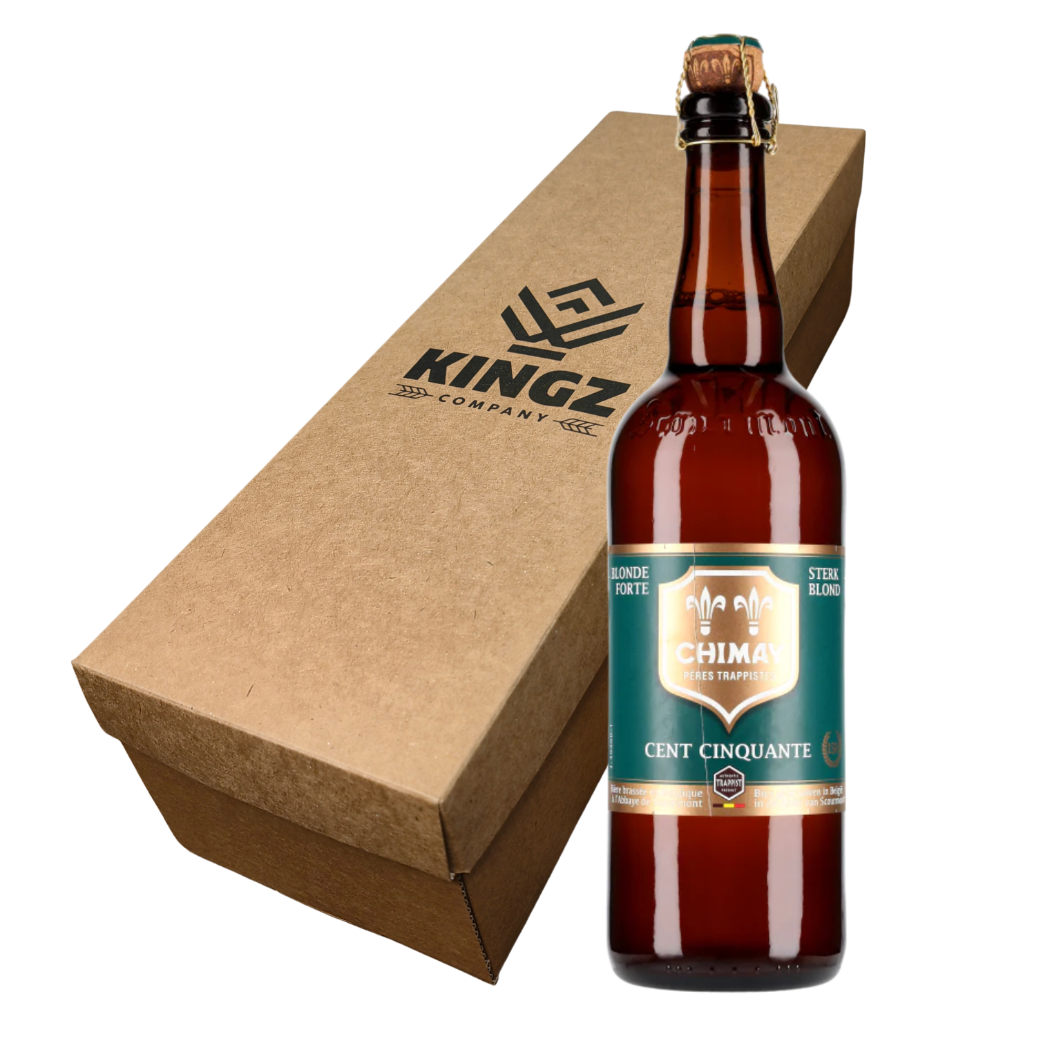 Chimay 150 Edición Especial 750ml en Caja de Regalo Kingz | Cerveza Belga Premium