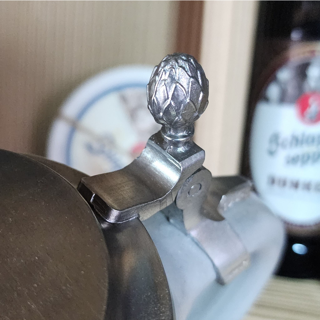 🏆 Shopero Cerámico Schlappeseppel 1L – Tapa de Peltre Artesanal 🇩🇪