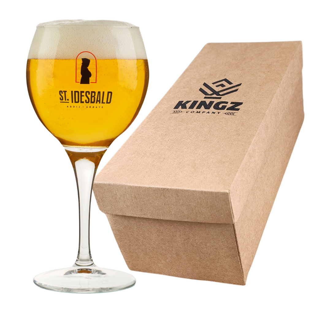 ⛪ Copa St. Idesbald 330ml – Cáliz de Abadía Original + Caja de Regalo 🇧🇪