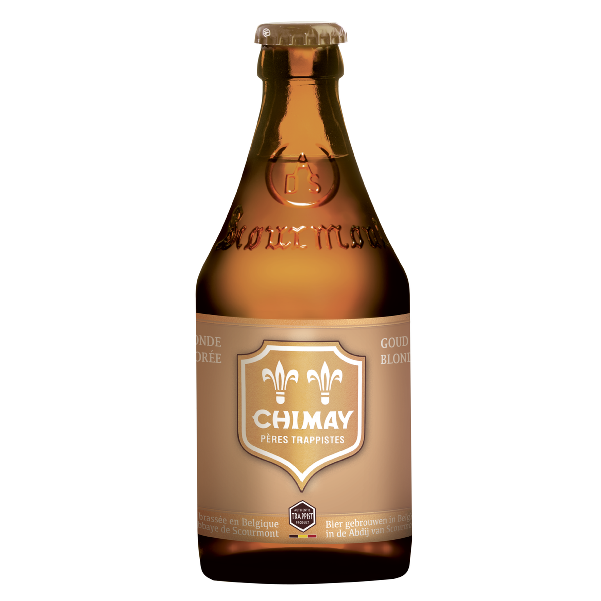 Chimay Gold — Cerveza Belgian Blonde Ale Trapense 4,8% | Botella 330ml | FV 31.10.2026