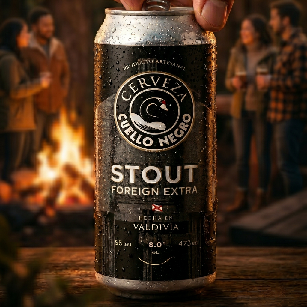 Cuello Negro — Cerveza Stout 8,0% | Lata 473ml