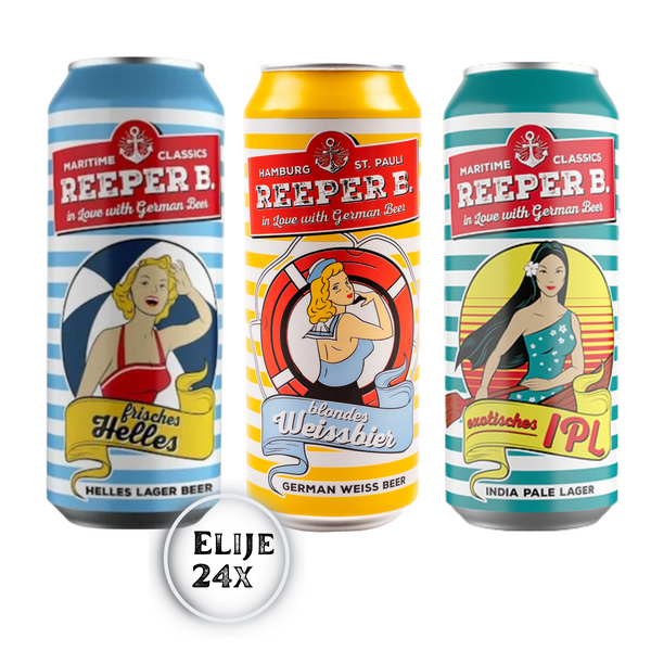 Crea tu Caja Cervezas Mixta REEPER B. 24x500ml - KINGZ.cl