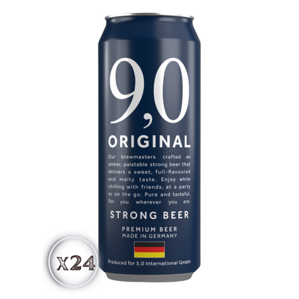 Caja Cervezas 9,0 Original Strong Ale 9% 24x500ml - KINGZ.cl