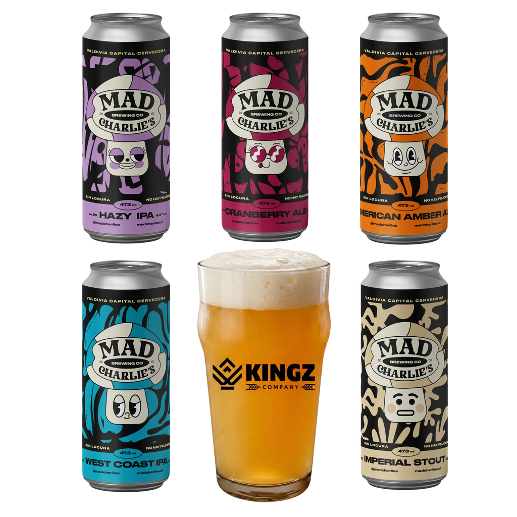 Mad Charlies Pack Degustacion 5x473ml + Pinta Kingz