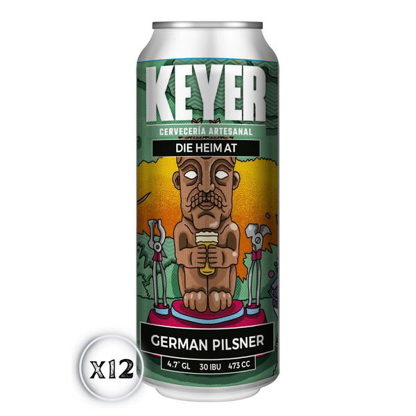 Caja Cervezas KEYER German Pilsener 4,7° 12x473ml