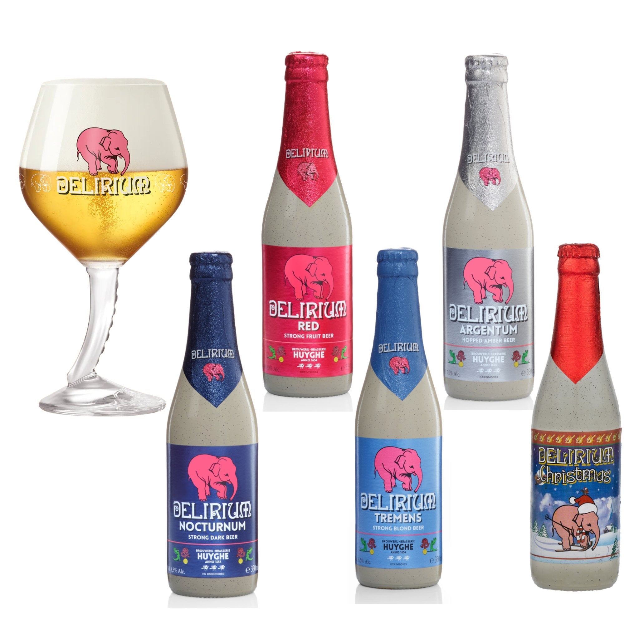 Delirium Pack Lover con 5 cervezas y copa Delirium 500 ml