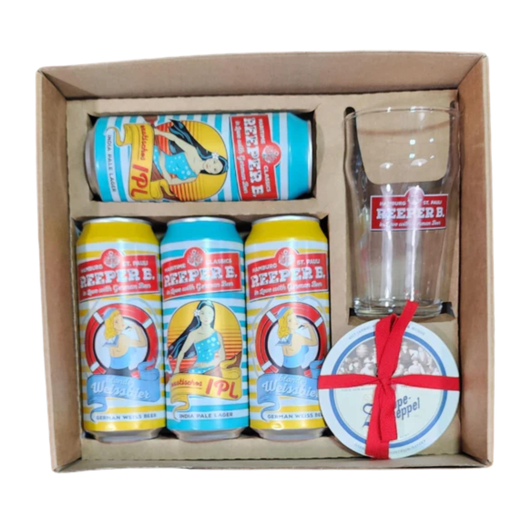 Caja de Regalo KINGZ Reeper B. Hamburgo 500ml - Cerveza Alemana Premium