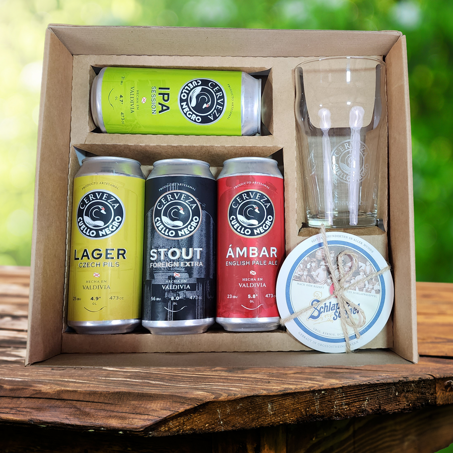 Caja Regalo Cerveza Cuello Negro + Pinta