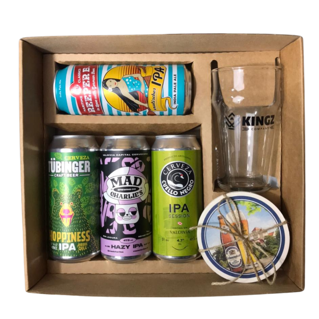 Caja de Regalo KINGZ Selección IPAs Mix - Cerveza IPA Premium