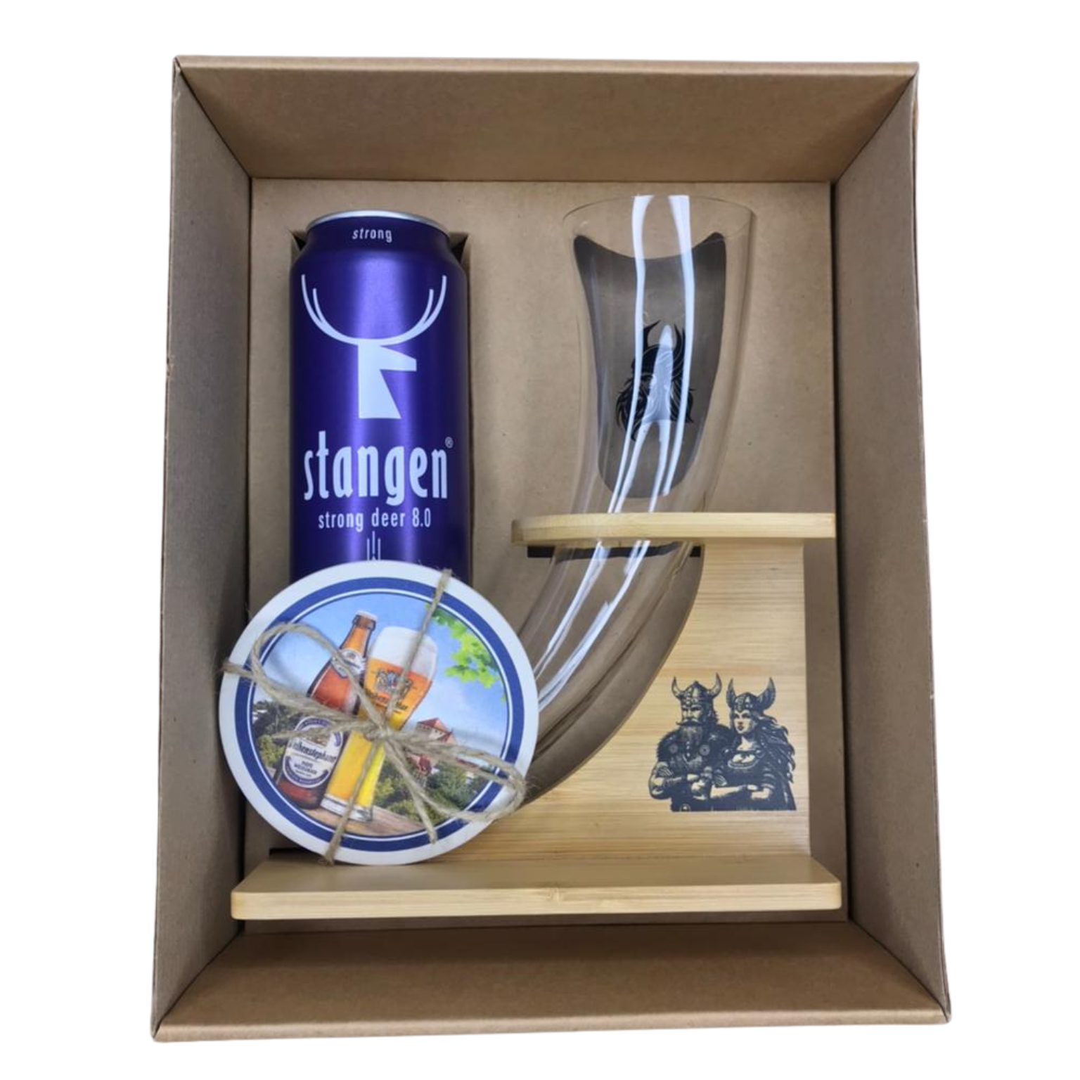 Caja de Regalo KINGZ Guerrero Vikingo 500ml - Cerveza Alemana Premium