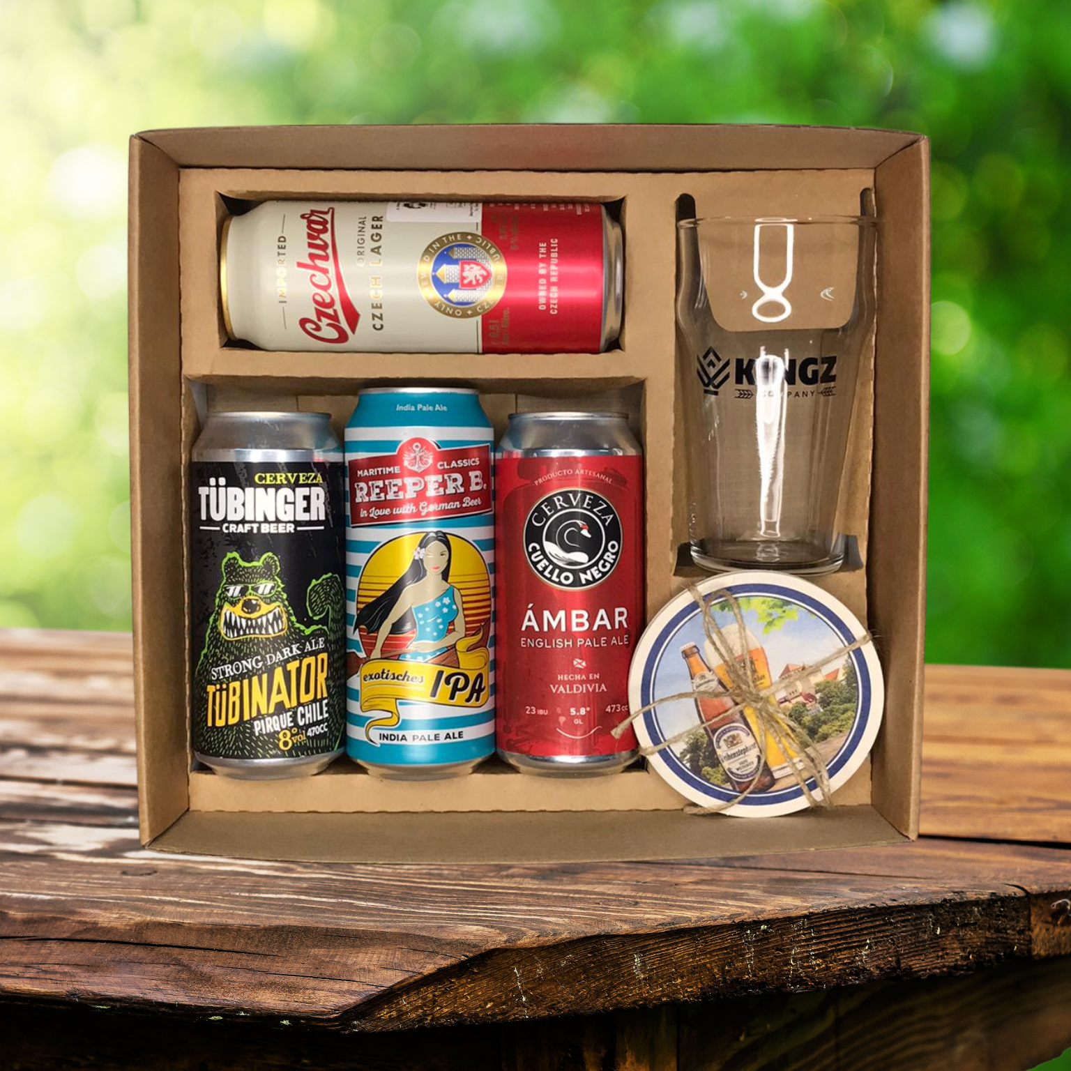 Caja de Regalo KINGZ Selección Premium - Cerveza Mix Importada y Artesanal
