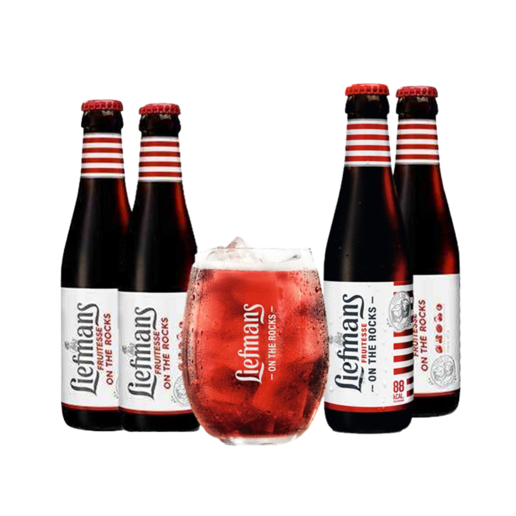 Caja de Regalo Liefmans Fruitesse On The Rocks 250ml - Cerveza Belga Premium