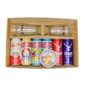 Caja de Regalo KINGZ Mix Cerveza Europea 500ml (6 Latas + 2 Vasos)