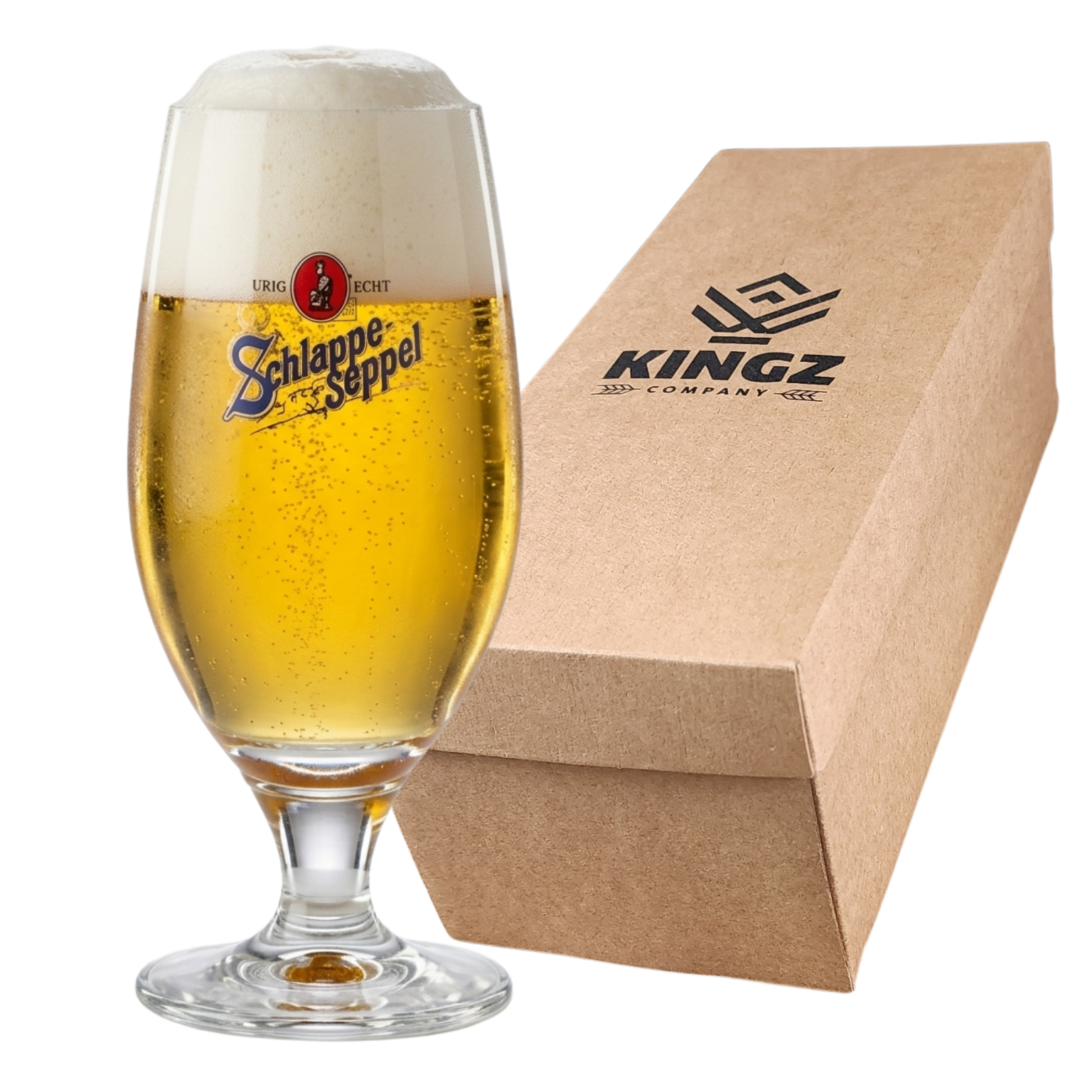 🏆 Copa Schlappeseppel 400ml – Cristal RASTAL + Box de Regalo Kingz 🇩🇪