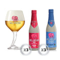 Pack Cervezas Delirium 6x330cc + Copa Delirium 500cc - KINGZ.cl