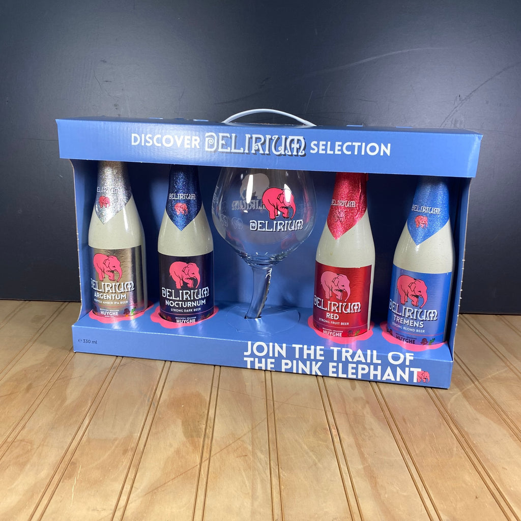 Pack Discover Delirium Selection 4x330cc + Copa Delirium 500cc - KINGZ.cl